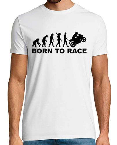 Camiseta nacido evolución de carrera de motos - latostadora.com - Modalova