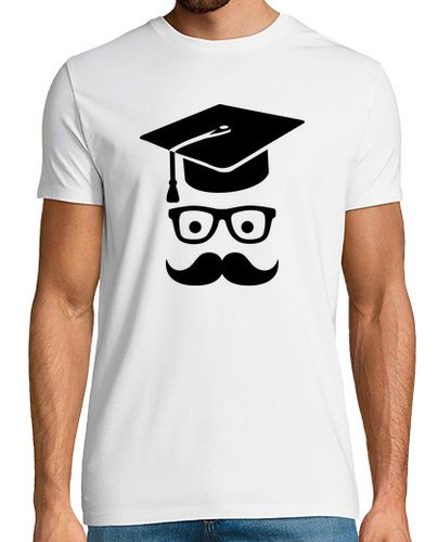 Camiseta estudiante bigote gorra de la graduación - latostadora.com - Modalova