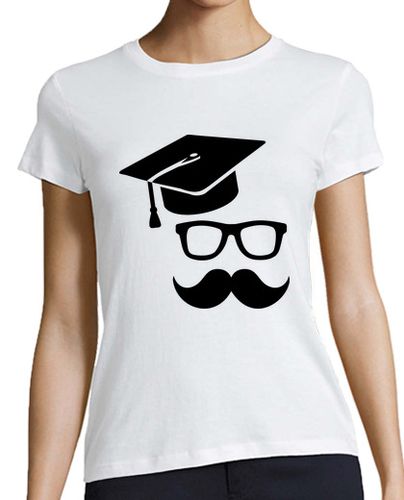 Camiseta mujer graduación bigote estudiante - latostadora.com - Modalova