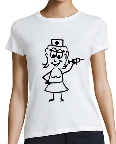 Camiseta mujer enfermera cómica - latostadora.com - Modalova