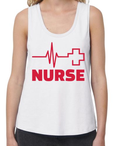 Camiseta mujer cruz de frecuencia enfermera - latostadora.com - Modalova