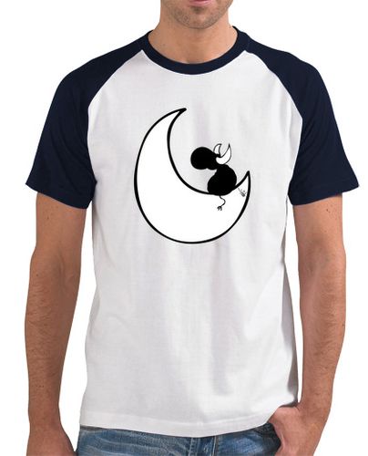 Camiseta Hombre Estilo Béisbol Toro enamorado de la Luna-2 laTostadora - latostadora.com - Modalova