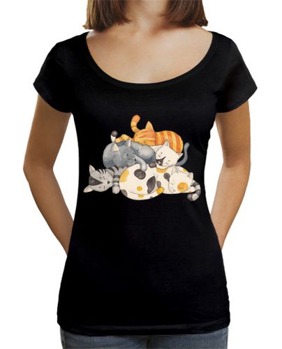Camiseta mujer Cat Nap - Siesta Time (camiseta) - latostadora.com - Modalova