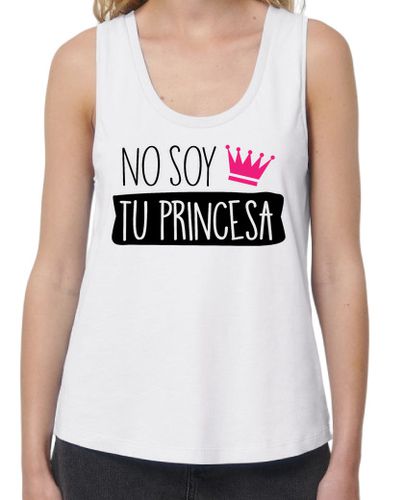 Camiseta Mujer Tirantes Loose Fit No Soy Tu Princesa Mujer (Fondo Claro) laTostadora - latostadora.com - Modalova