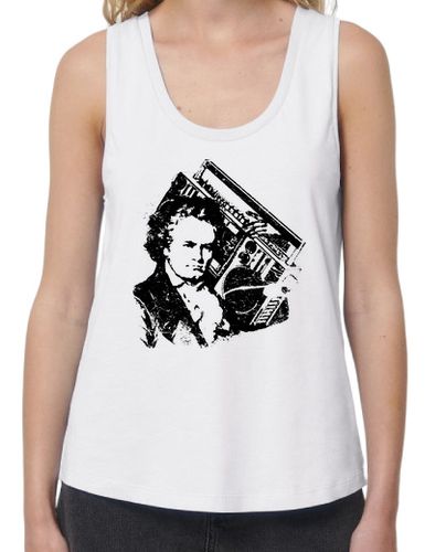 Camiseta mujer beethoven ghettoblaster hip-hop laTostadora - latostadora.com - Modalova