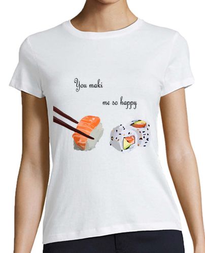 Camiseta mujer me maki tan feliz - latostadora.com - Modalova