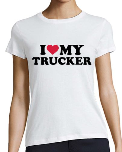 Camiseta mujer amo a mi camionero - latostadora.com - Modalova