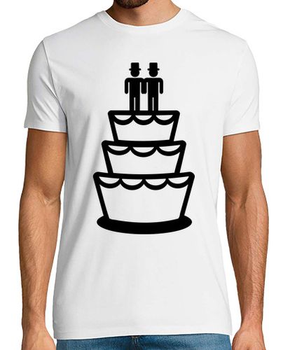 Camiseta Hombre Manga Corta pastel de boda gay laTostadora - latostadora.com - Modalova