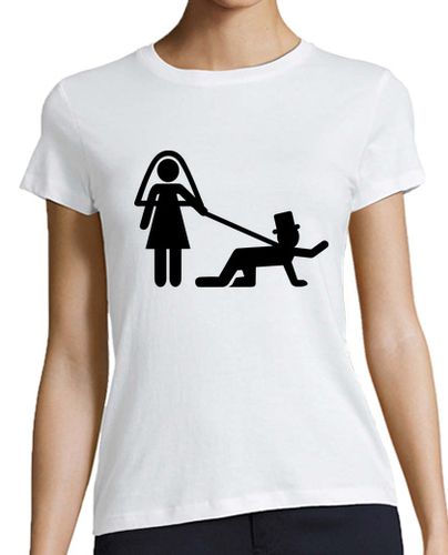 Camiseta mujer novio de la novia de esclavos - latostadora.com - Modalova