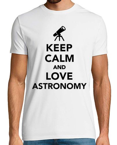 Camiseta mantener la calma y el amor astronomía - latostadora.com - Modalova