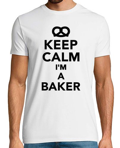 Camiseta mantener la calma im un panadero - latostadora.com - Modalova