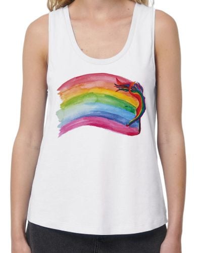 Camiseta Mujer Tirantes Loose Fit Bailando en el arcoiris laTostadora - latostadora.com - Modalova