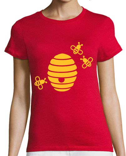 Camiseta mujer abejas en panal - latostadora.com - Modalova