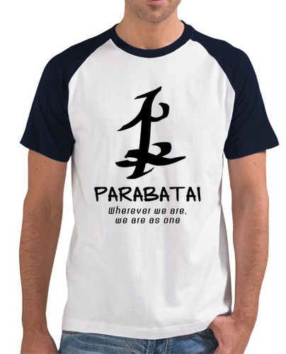 Camiseta Hombre Estilo Béisbol cazadores de sombras: runas parabatai (negro) laTostadora - latostadora.com - Modalova