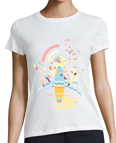 Camiseta Mujer Manga Corta Surf Atardecer laTostadora - latostadora.com - Modalova