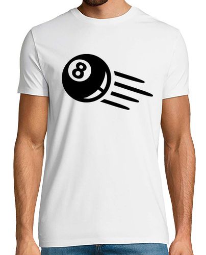 Camiseta billar negro ocho bola 8 - latostadora.com - Modalova