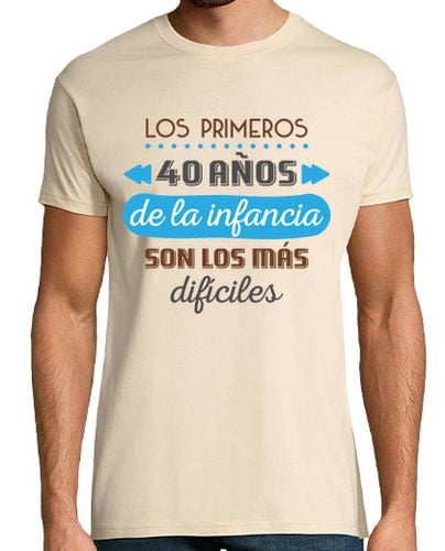 Camiseta Hombre Manga Corta Los Primeros 40 Años de la Infancia, 1984 laTostadora - latostadora.com - Modalova