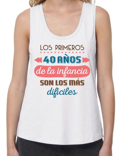 Camiseta Mujer Tirantes Loose Fit Los Primeros 40 Años de la Infancia, 1984 laTostadora - latostadora.com - Modalova