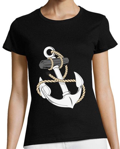 Camiseta mujer anclaje de la marina con la cuerda - latostadora.com - Modalova