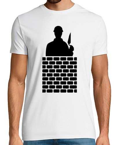 Camiseta Hombre Manga Corta pared de ladrillo albañil laTostadora - latostadora.com - Modalova