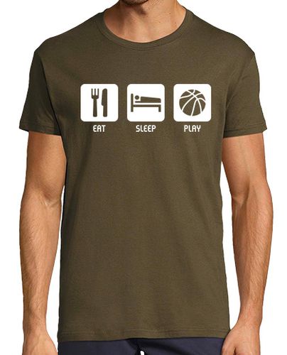 Camiseta Eat, Sleep, Play - latostadora.com - Modalova