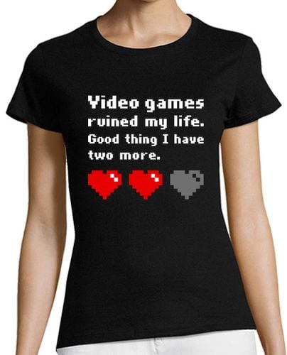 Camiseta Mujer Manga Corta Video games ruined my life laTostadora - latostadora.com - Modalova