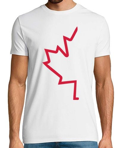 Camiseta Hombre Manga Corta roja la mitad la hoja de arce laTostadora - latostadora.com - Modalova