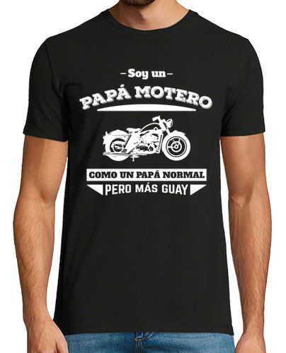 Camiseta Hombre Manga Corta Papá Motero, Como Un Papá Normal, Pero Más Guay, Día del Padre laTostadora - latostadora.com - Modalova