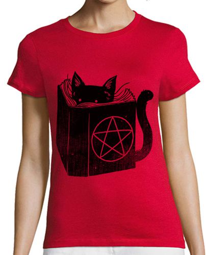 Camiseta mujer brujería gato camiseta - latostadora.com - Modalova