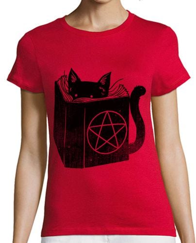 Camiseta Mujer Manga Corta brujería gato camiseta laTostadora - latostadora.com - Modalova