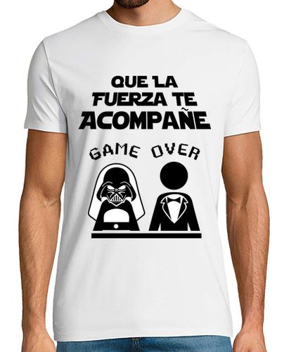 Camiseta Despedida de Soltero Lado Oscuro (Amigos) Fondo Claro - latostadora.com - Modalova