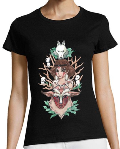 Camiseta mujer Princesa Mononoke - latostadora.com - Modalova