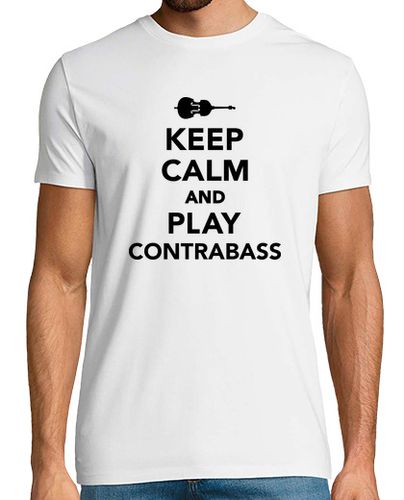 Camiseta mantener la calma y jugar contrabajo - latostadora.com - Modalova