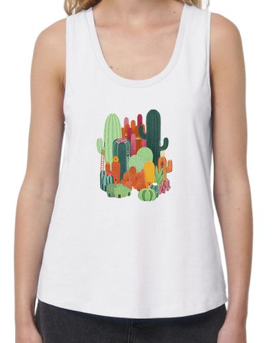 Camiseta mujer Musculosa Ciudad Cactus - latostadora.com - Modalova