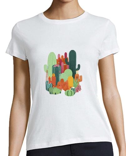 Camiseta Mujer Manga Corta Remera Ciudad Cactus laTostadora - latostadora.com - Modalova