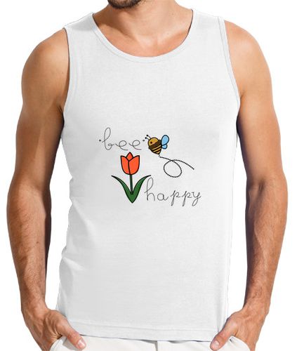 Camiseta Hombre Sin Mangas Bee Happy laTostadora - latostadora.com - Modalova