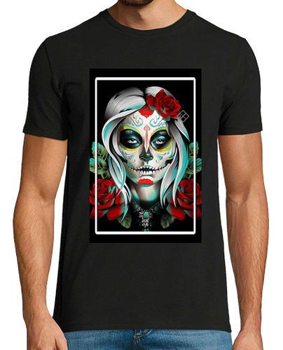 Camiseta Hombre Manga Corta Catrina y flores laTostadora - latostadora.com - Modalova