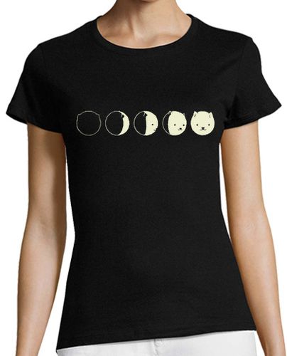 Camiseta Mujer Manga Corta luna del gato laTostadora - latostadora.com - Modalova