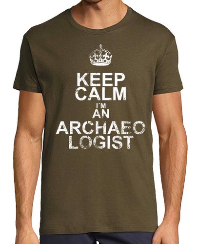 Camiseta Keep calm - archaeologist - white laTostadora - latostadora.com - Modalova