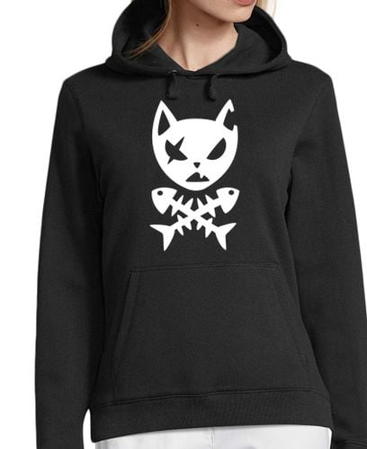 Sudadera Con Capucha Para Mujer gato pirata laTostadora - latostadora.com - Modalova