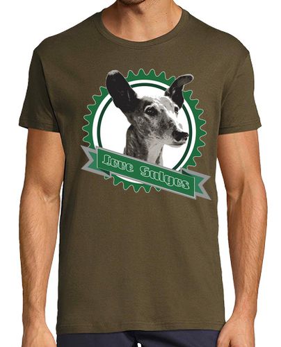 Camiseta Hombre Manga Corta Loves Galgos verde laTostadora - latostadora.com - Modalova