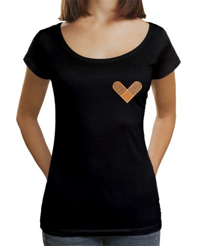Camiseta mujer Corazón de tirita - latostadora.com - Modalova