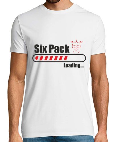 Camiseta Hombre Manga Corta Six pack loading Divertidas laTostadora - latostadora.com - Modalova