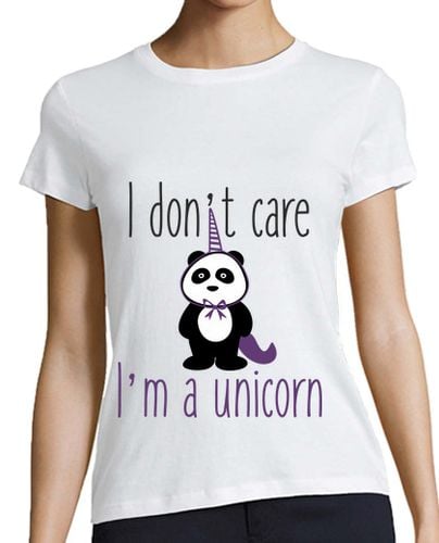 Camiseta Mujer Manga Corta i don't care i'm a unicorn laTostadora - latostadora.com - Modalova