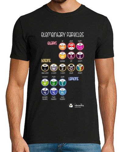 Camiseta Hombre Manga Corta Elementary particles ❍ (fondos oscuros) laTostadora - latostadora.com - Modalova