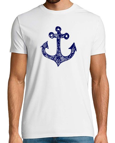 Camiseta ancla marina azul marino (cuello redondo) laTostadora - latostadora.com - Modalova