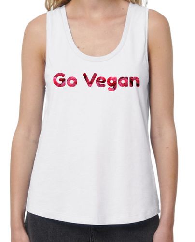 Camiseta mujer Go vegan frambuesas - latostadora.com - Modalova
