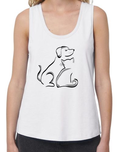 Camiseta mujer Perros y gatos - latostadora.com - Modalova