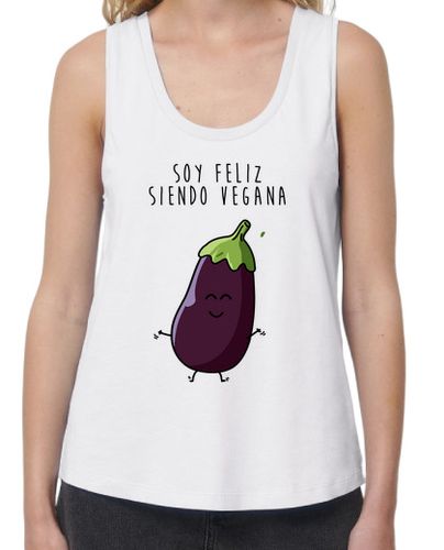 Camiseta mujer Soy feliz siendo vegana - latostadora.com - Modalova