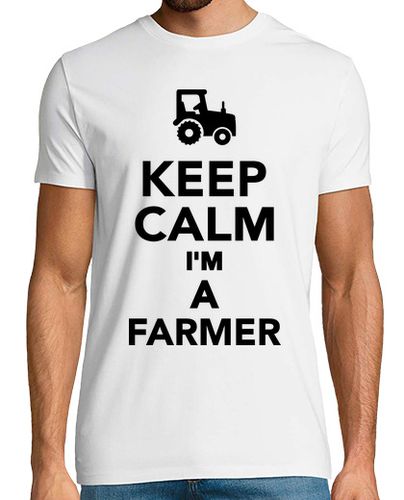 Camiseta mantener la calma im un agricultor - latostadora.com - Modalova